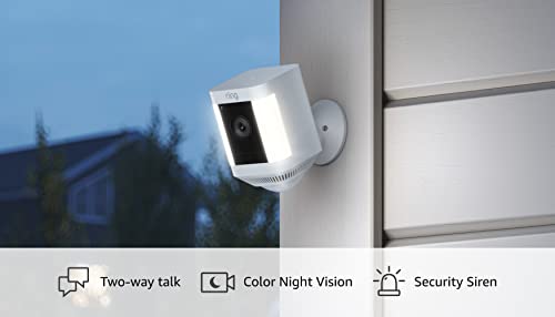 Ring Spotlight Cam Plus, Battery | Two-Way Talk, and Security Siren (2022 release)