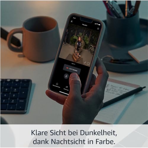 Ring Akku-Videotürklingel Pro (Battery Video Doorbell Pro) | Kabellose Videotürklingel und Sicherheitskamera, Kopf-bis-Fuß-Aufnahme, 3D-Bewegungserfassung, Nachtsicht in Farbe, WLAN