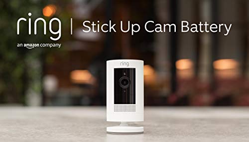 Ring Außenkamera Akku (Stick Up Cam Battery) | Überwachungskamera aussen mit 1080p-HD-Video, WLAN, witterungsbeständig, geeignet für dein Haus & Grundstück | Alexa-kompatible Sicherheitskamera