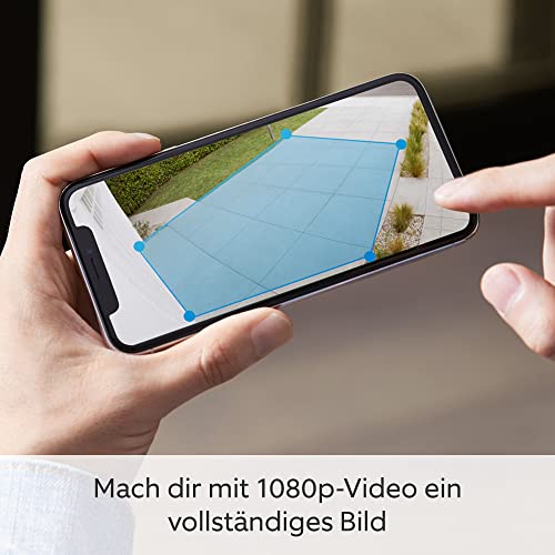 Zertifiziert und generalüberholt Ring Spotlight Kamera Plus Akku (Spotlight Cam Plus Battery)| Überwachungskamera aussen mit WLAN, HD-Video, LED-Flutlicht, Nachtsicht, Bewegungserfassung & Sirene