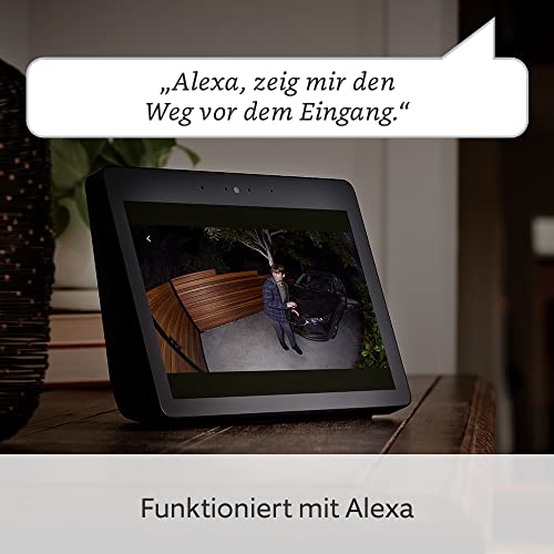 Zertifiziert und generalüberholt Ring Spotlight Kamera Plus Akku (Spotlight Cam Plus Battery)| Überwachungskamera aussen mit WLAN, HD-Video, LED-Flutlicht, Nachtsicht, Bewegungserfassung & Sirene