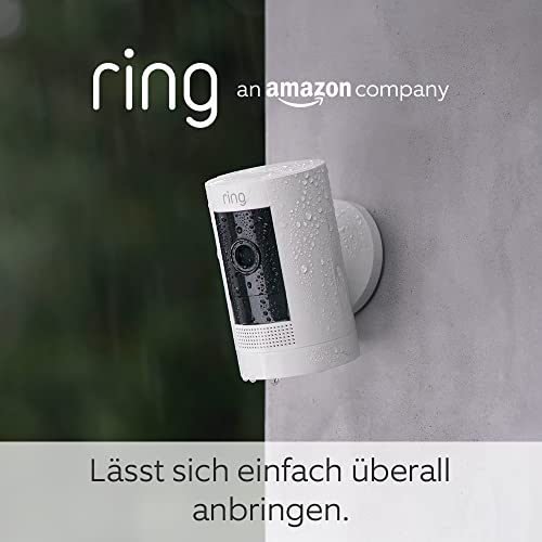 Ring Außenkamera Akku (Stick Up Cam Battery) | Überwachungskamera aussen mit 1080p-HD-Video, WLAN, witterungsbeständig, geeignet für dein Haus & Grundstück | Alexa-kompatible Sicherheitskamera