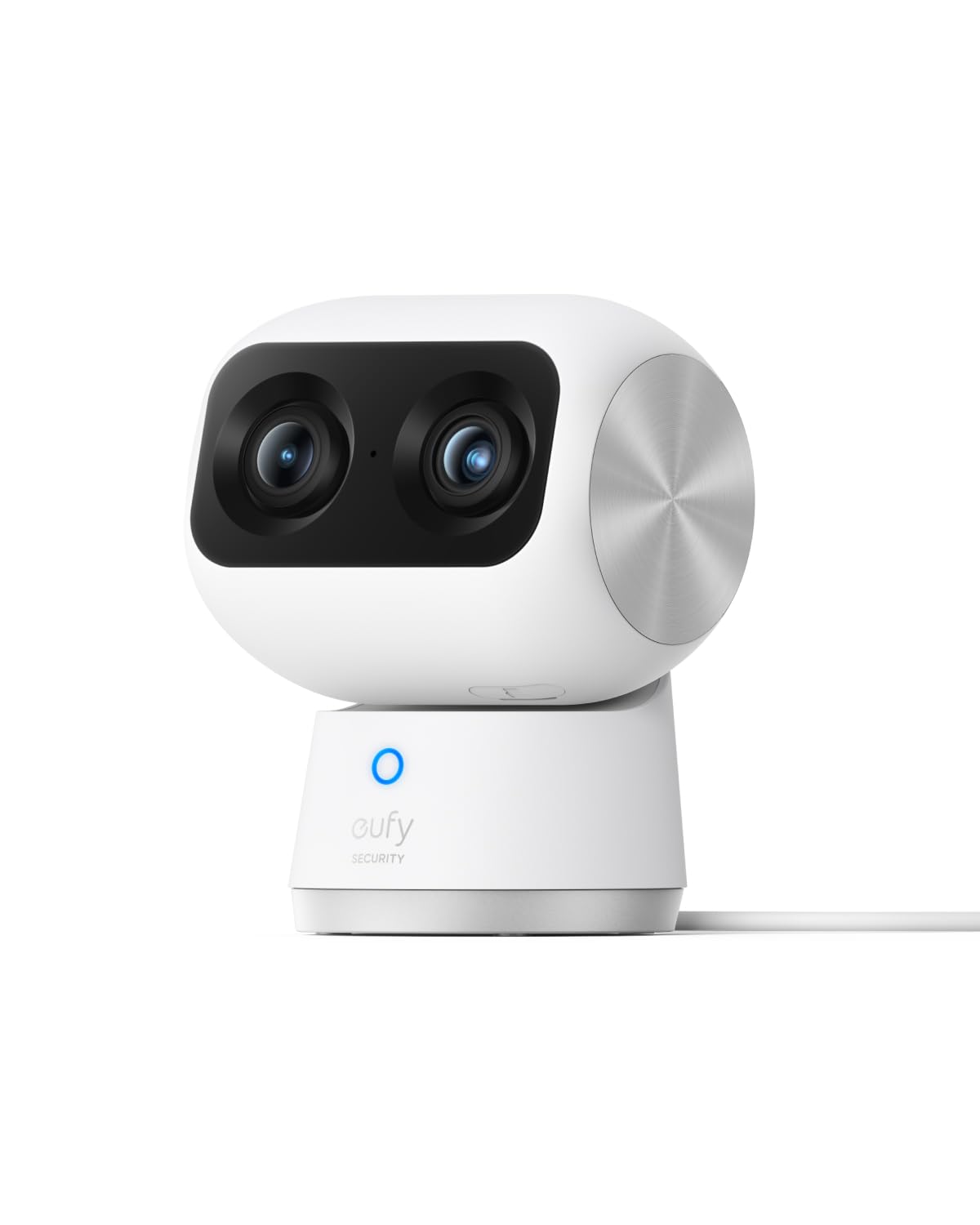 eufy Security Indoor Cam S350, Dual Kameras, 4K, Überwachungskamera innen mit 8× Zoom und 360° PTZ, K.I, Dual-Band Wi-Fi 6, Sicherheitskamera innen, Videoüberwachung