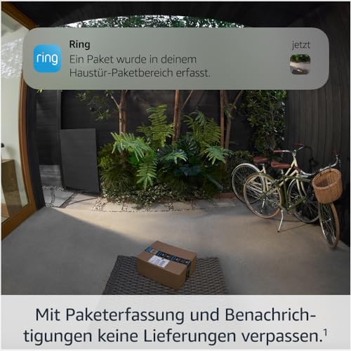 Ring Akku-Videotürklingel Pro (Battery Video Doorbell Pro) | Kabellose Videotürklingel und Sicherheitskamera, Kopf-bis-Fuß-Aufnahme, 3D-Bewegungserfassung, Nachtsicht in Farbe, WLAN