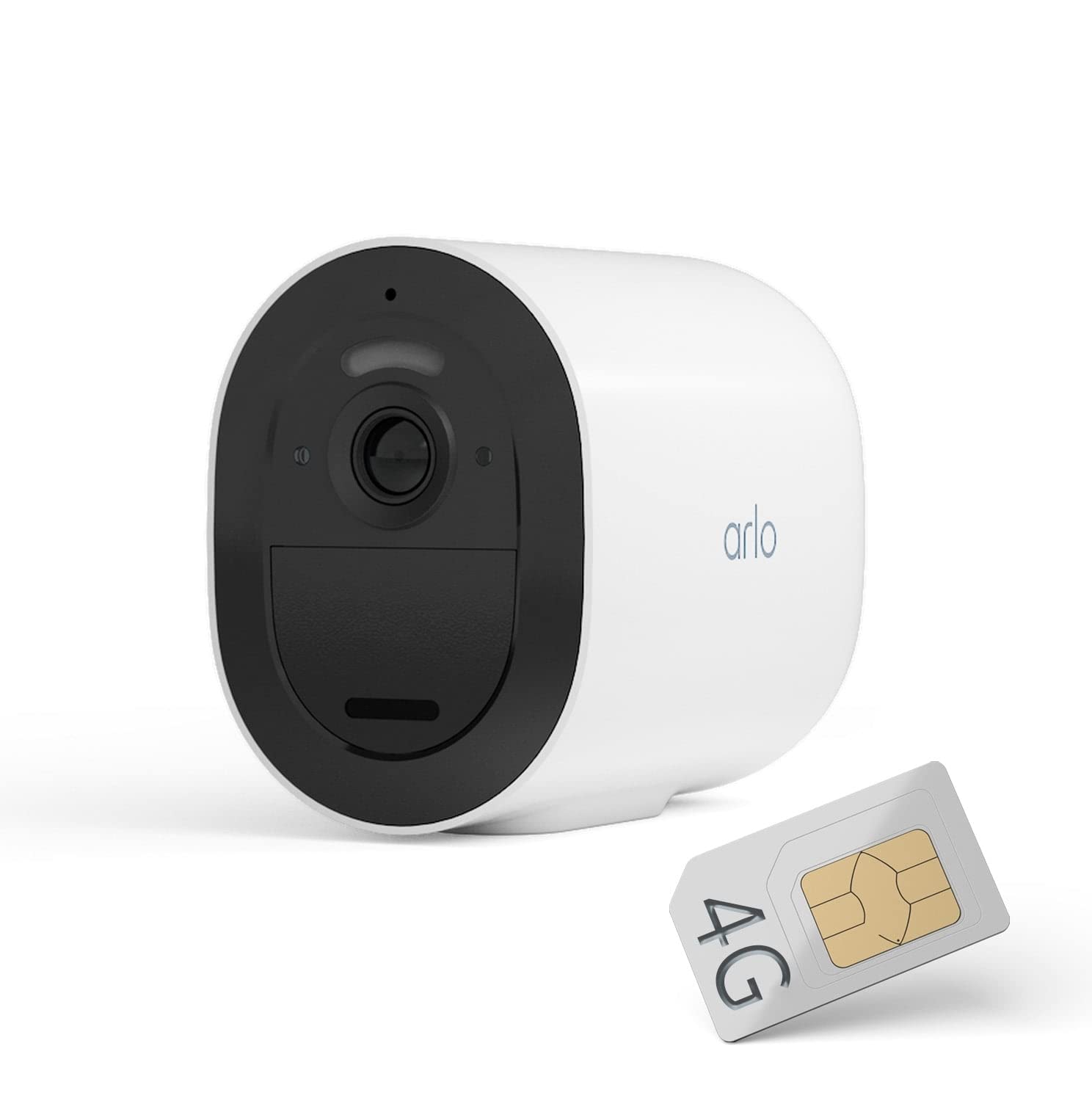 Arlo Go 2 Überwachungskamera Aussen, Kabellos, Sim Karte 3G/4G LTE ohne WLAN, Spotlight, Alarm Sirene, Nachtsicht, 2-Wege-Audio, Bewegungsmelder, Akku, Lokale Speicherung mit SD Karte oder Cloud