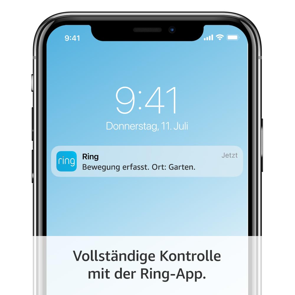 Ring Außenkamera Pro Akku (Stick Up Cam Pro) | Überwachungskamera aussen mit 1080p-HDR-Video, WLAN, 3D-Bewegungserfassung | Alexa-kompatible Sicherheitskamera