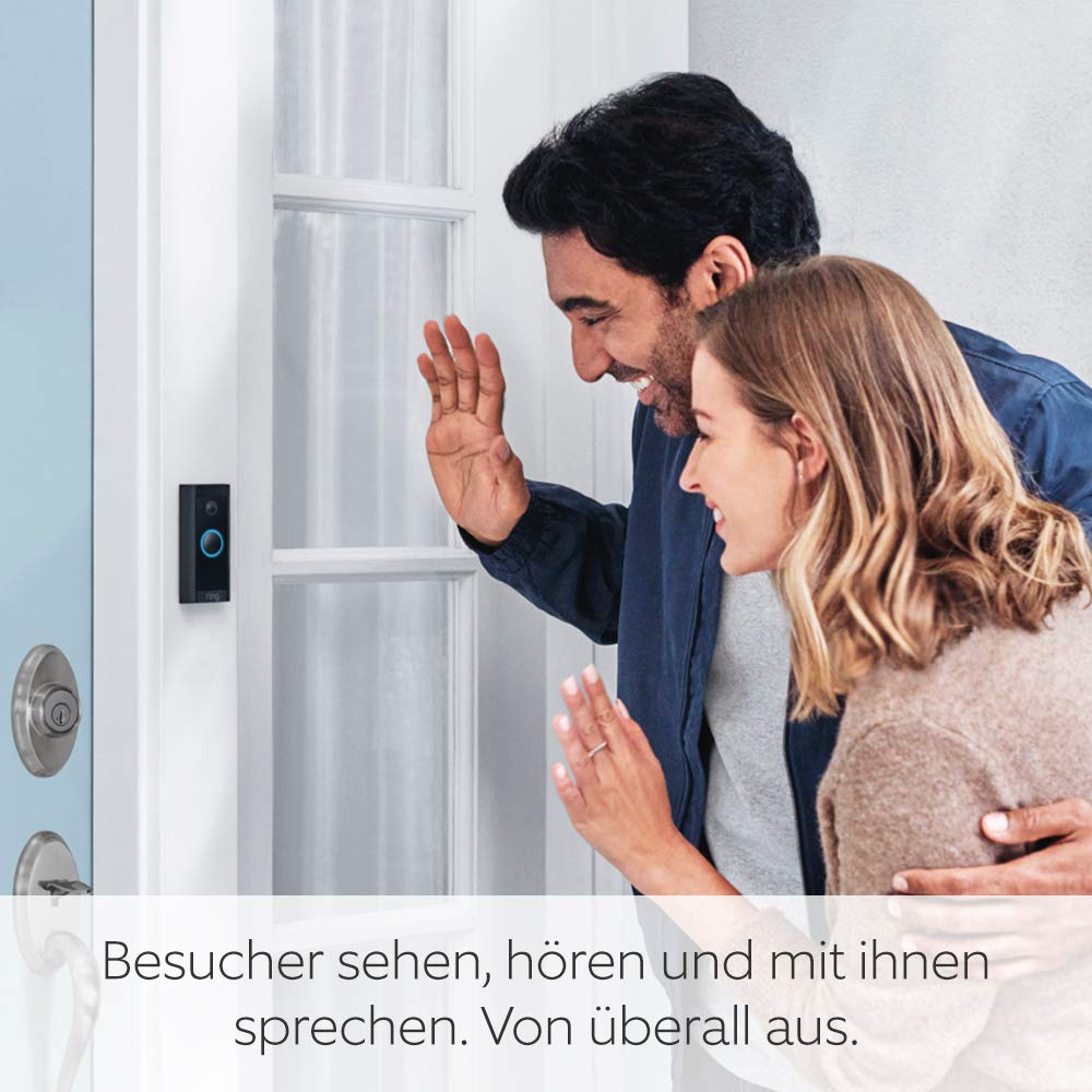 Ring Videotürklingel Kabel (Video Doorbell Wired) | Türklingel mit Kamera, 1080p-HD-Video, festverdrahtet, Nachtsicht | Video-Türsprechanlage für deine Haustür | Funktioniert mit Alexa