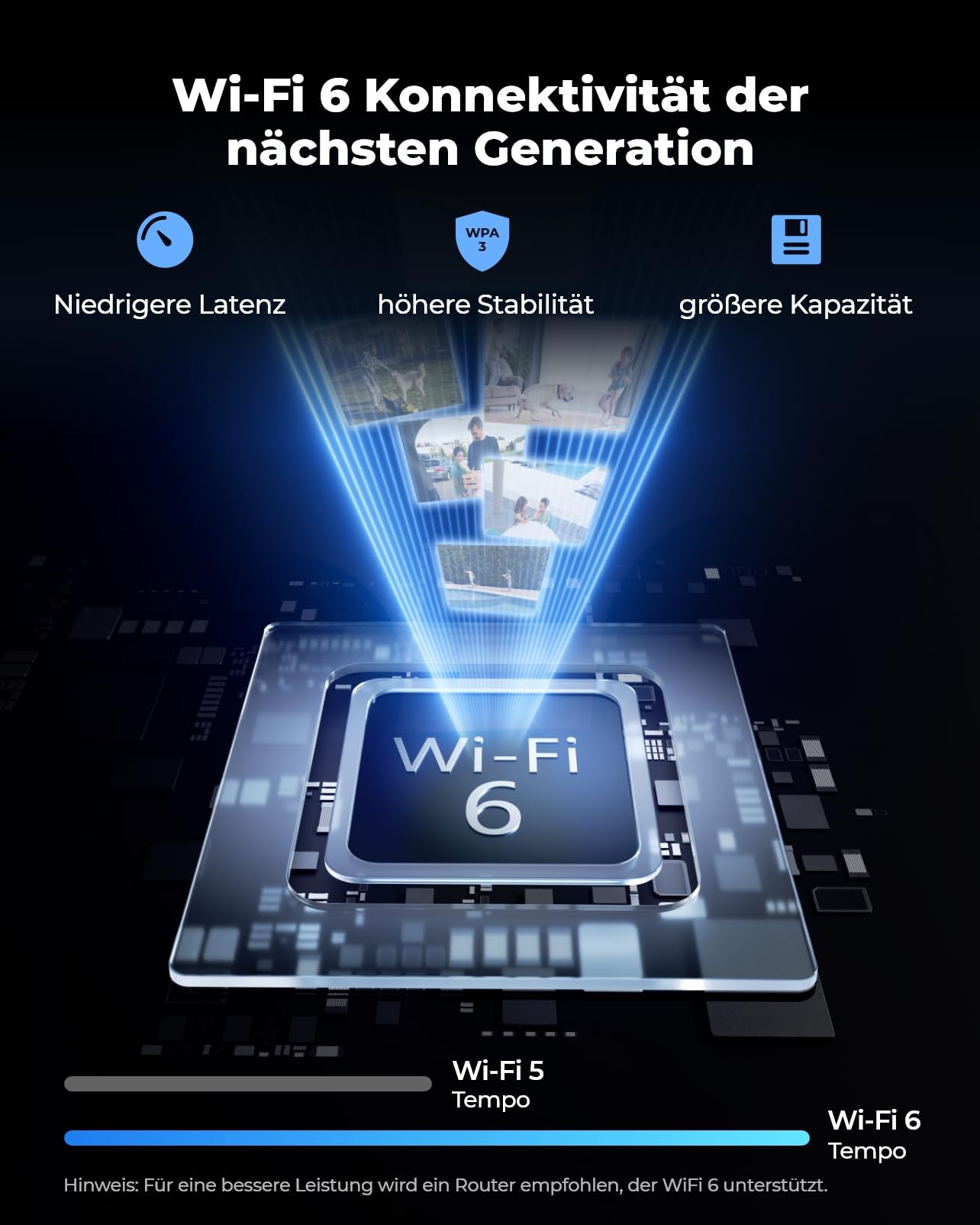 Reolink 4K Wi-Fi 6 Überwachungskamera, 5/2,4 GHz WLAN Kamera Outdoor mit IP67 Metallgehäuse, Menschen-/Fahrzeug-/Haustiererkennung, Farbnachtsicht, 2-Wege-Audio, 24/7-Aufzeichnung, RLC-810WA