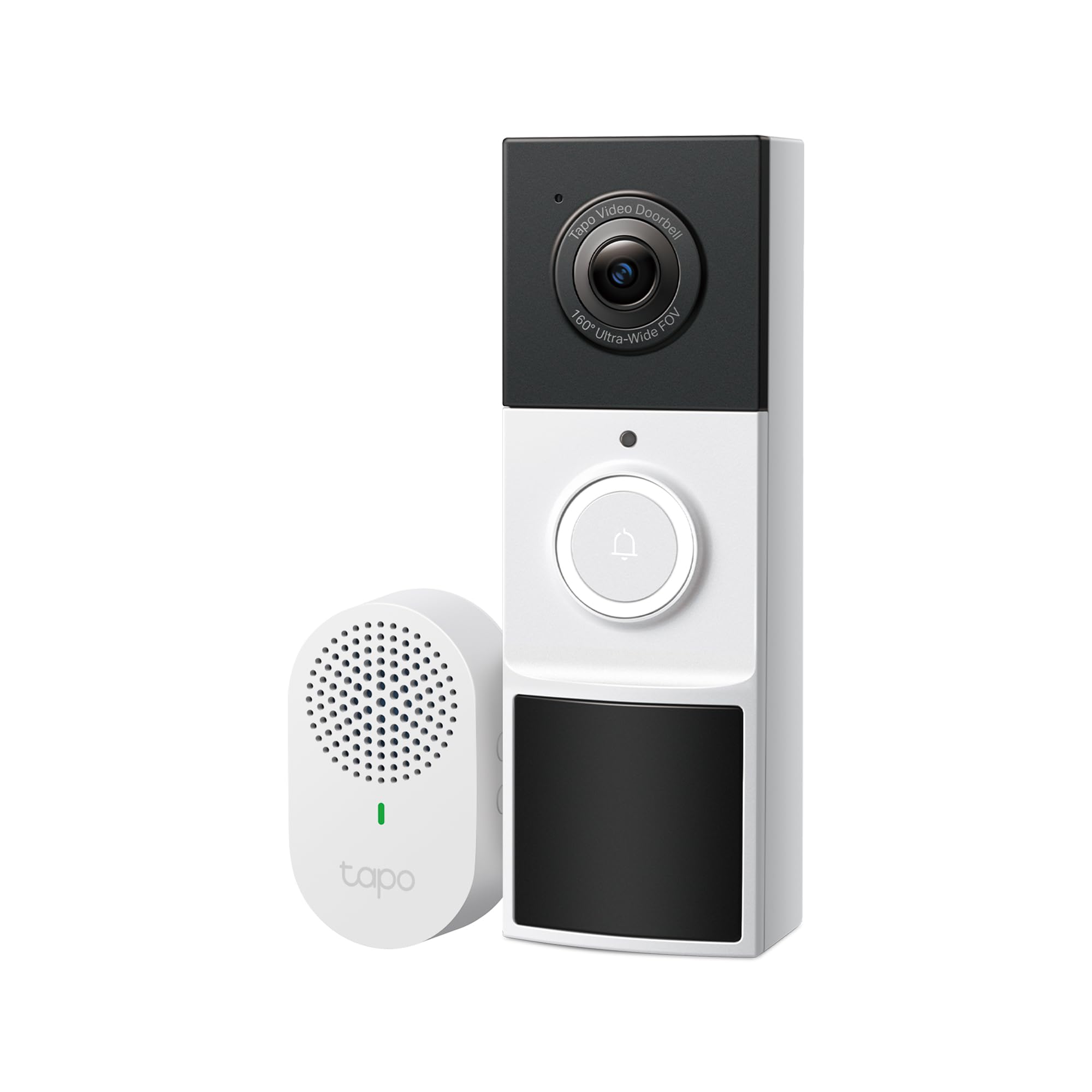 TP-Link Tapo Smart Video Doorbell Camera Wireless with Chime, 2K with Full Color Night Vison & Spotlights, No Monthly Fee, Ring Call, 160° Ultra-Wide View, Free AI Detection, Local Storage (D210)