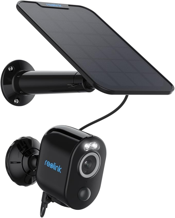 Reolink 5MP Überwachungskamera Aussen Akku Argus 3 Pro+Solarpanel, 2,4/5GHz WiFi, Solar WLAN Kamera Outdoor mit Mensch/Auto/Tiererkennung, Farbnachtsicht, Kein Hub Erforderlich, Keine Monatsgebühr