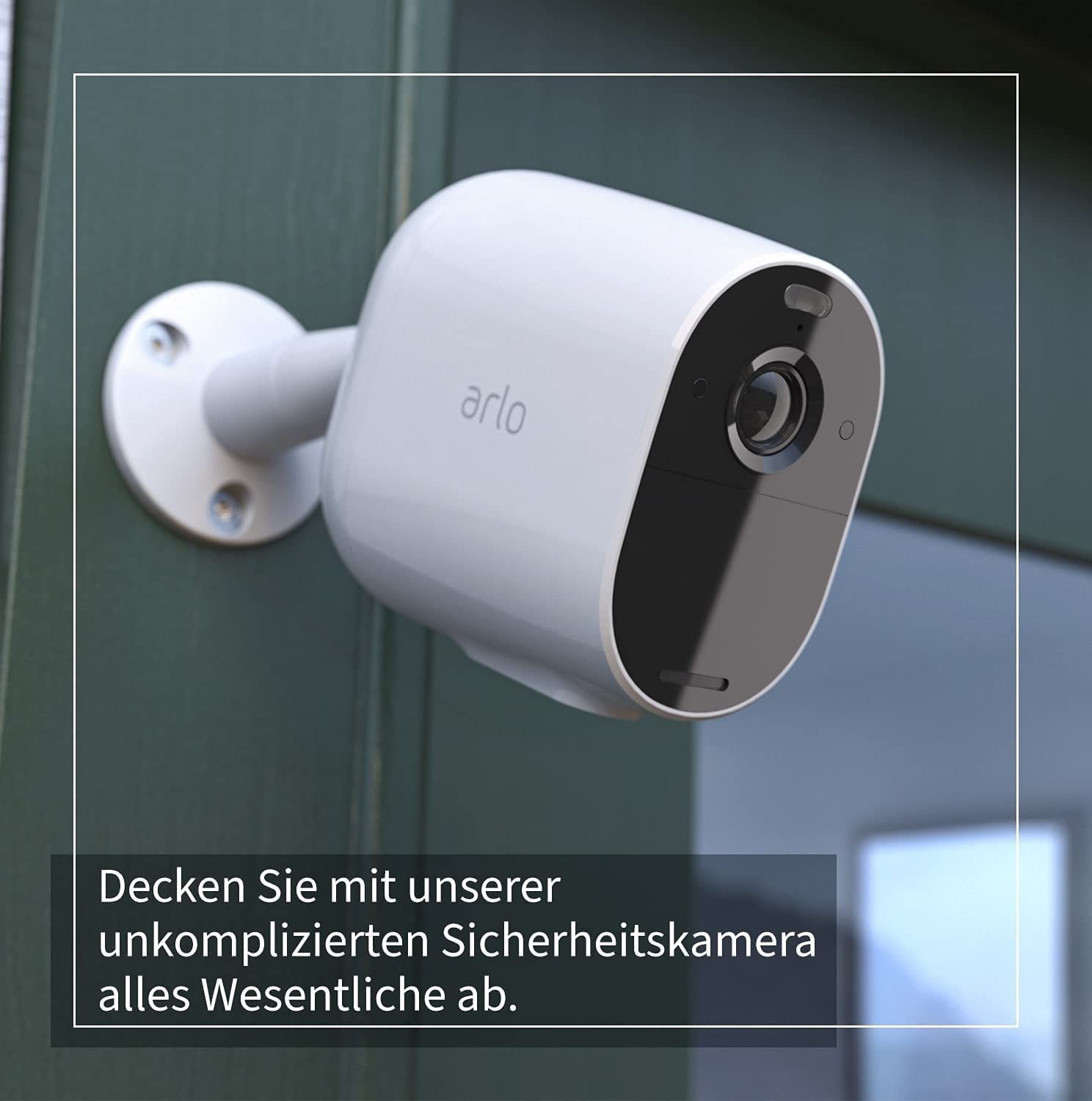 Arlo Essential XL Spotlight WLAN Überwachungskamera außen, 12-Monate Akkulaufzeit, kabellos, 1080p, Farbnachtsicht, Bewegungsmelder, 2-Wege Audio, kein Hub benötigt, mit Arlo Secure Testzeitraum