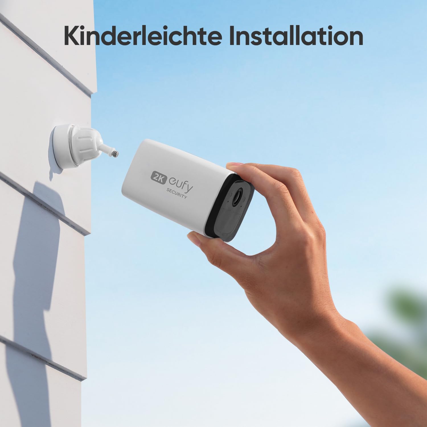 eufy Security SoloCam C210, Überwachungskamera aussen, 2K Auflösung, ohne monatliche Kosten, kabellos, 2,4 GHz WLAN, Kompatibel mit HomeBase 3, Gebührenfreie Nutzung