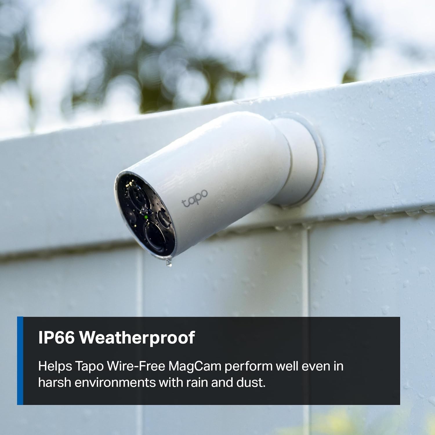 TP-Link 𝗧𝗮𝗽𝗼 MagCam, 2024 PCMag Editors’ Choice & Wirecutter Recommended Outdoor Security Camera, 2K, Battery, Magnetic Mount Wireless Camera, 150° FOV, SD/Cloud Storage, Person/Vehicle Detection