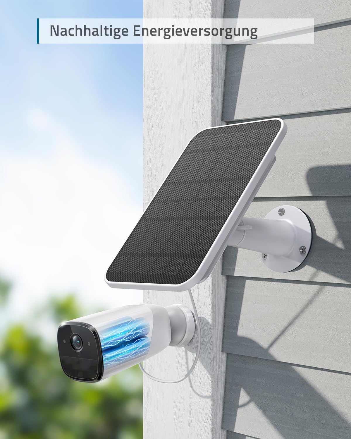 eufy Security eufyCam Solar Panel, Efficient 2.6 W Solar Panel for eufyCam, IP65 Water Protection Class