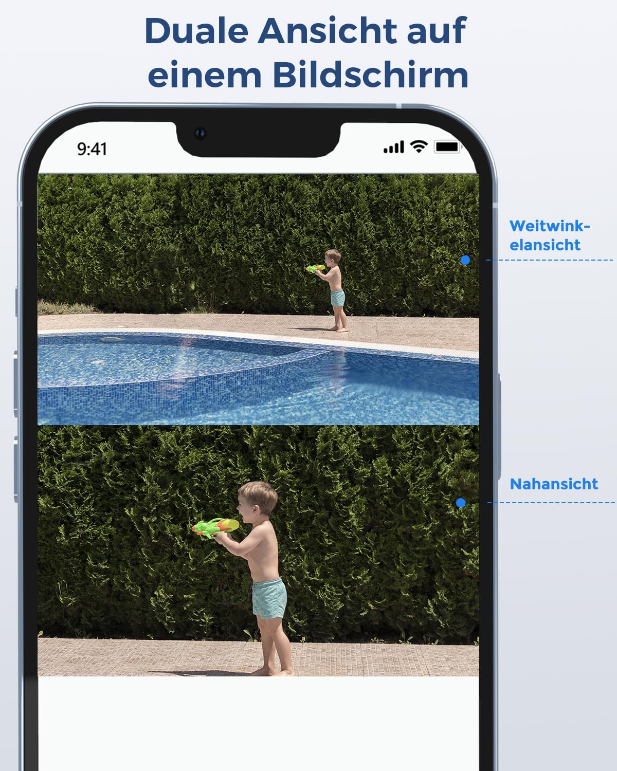 Reolink 4K 8MP PTZ PoE Überwachungskamera Außen mit Dual-Objektiv, 6X Hybridzoom, 355°/90° Schwenkbar, Auto-Tracking, Farbnachtsicht, Personen-/Fahrzeug-/Tiererkennung, 2-Wege-Audio, TrackMix PoE