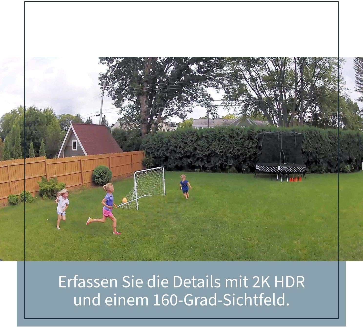 Arlo Pro3 WLAN Überwachungskamera aussen, 2K, Zusatzkamera, kabellos, Bewegungsmelder, Farbnachtsicht, 2-Wege Audio, SmartHub benötigt, mit 90-tägigem Arlo Secure Plan Testzeitraum, VMC4040P